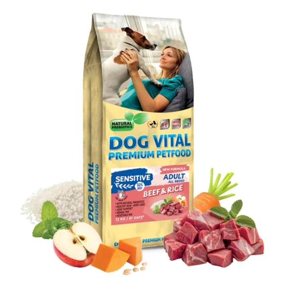 Dog Vital Sensitive Adult Beef&Rice All breeds 12kg