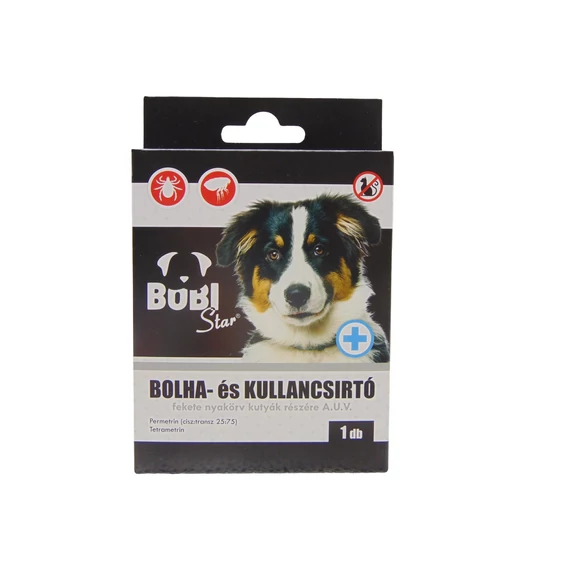 Bobi Star bolha és kullancs nyakörv kutyáknak 65 cm 12 hetes védelem