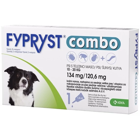 Fypryst Combo 10-20 kg kutyáknak bolha kullancs elleni spot on