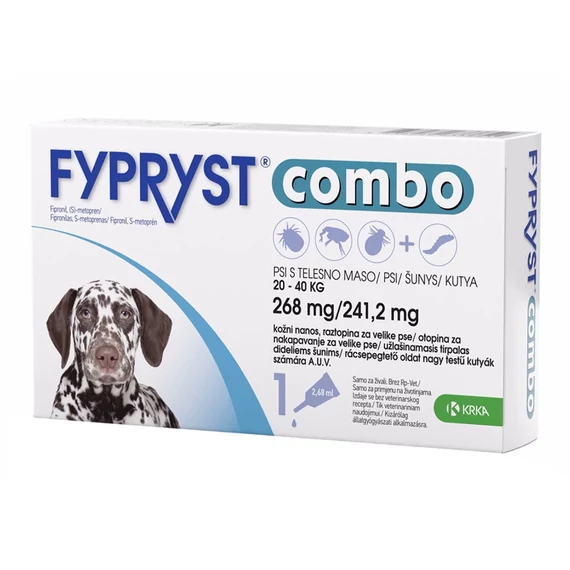 Fypryst Combo 20-40 kg kutyáknak bolha kullancs elleni spot on