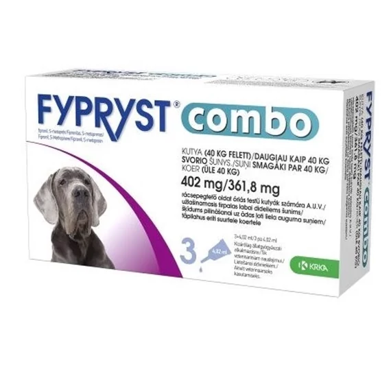 Fypryst Combo 40 kg feletti kutyáknak bolha kullancs elleni spot on