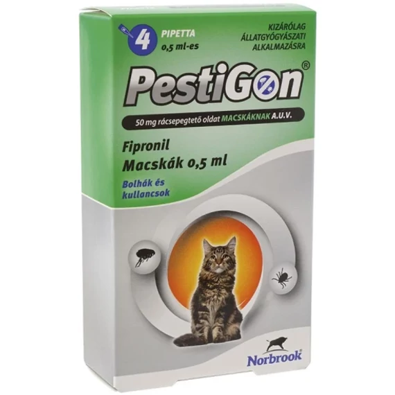 Pestigon Spot On macska 4x Fipronil bolha és kullancs elleni pipetta