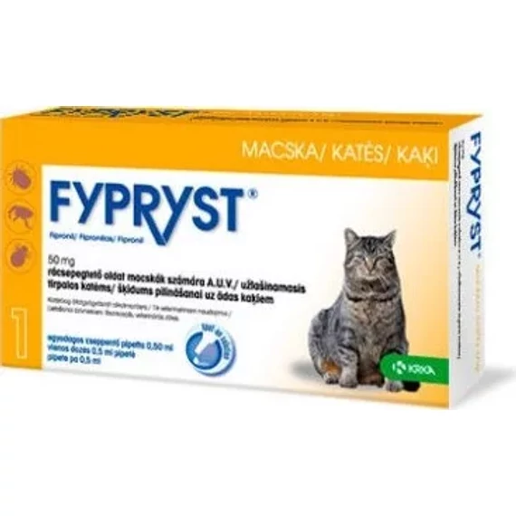 FYPRYST Spot-On rácsepegtető oldat macskáknak 0,5 ml bolha és kullancs ellen