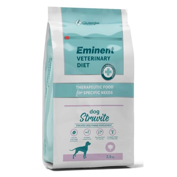 Eminent Veterinary Diet Struvite 2,5kg diétás kutyatáp struvit kövek ellen