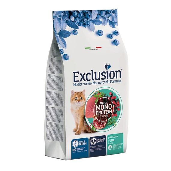 Exclusion Mono Noble Grain Cat Sterilized Tuna 12kg tonhalas macskatáp