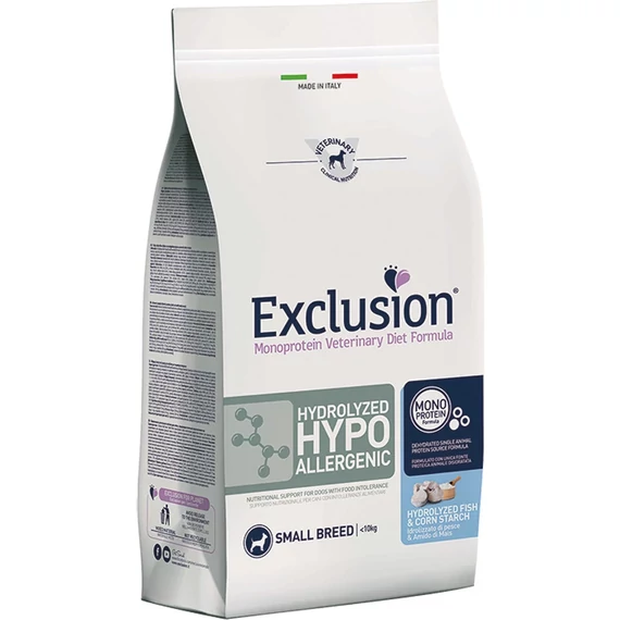 Exclusion Hydrolyzed Hypo Fish & Corn Starch Small 2 kg száraz kutyatáp