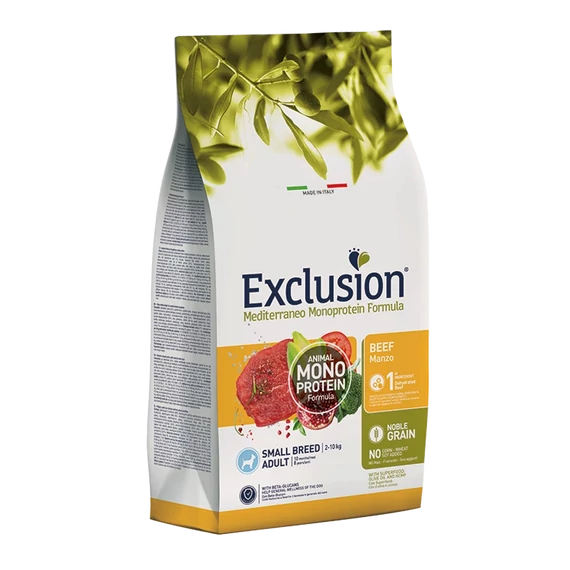 Exclusion Mono Noble Grain Adult Beef Small 7 kg száraz kutyatáp