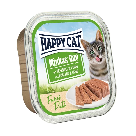 Happy Cat Minkas Duo Szárnyas - Bárány alutasakos nedves macskaeledel