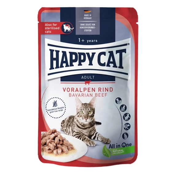 Happy Cat Culinary Marha Alutasakos nedves macskaeledel marhahússal
