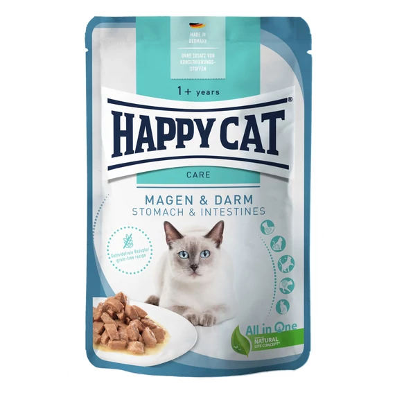 Happy Cat Stomach & Intestinal alutasakos eledel érzékeny emésztésű macskáknak baromfival és zöldségekkel