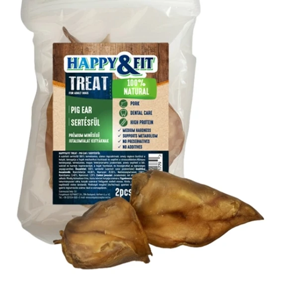 Happy&Fit sertés fül természetes rágóka kutyáknak 2db