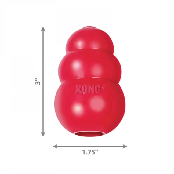 KONG Classic kutyajáték S tartós gumijáték kistestű kutyáknak