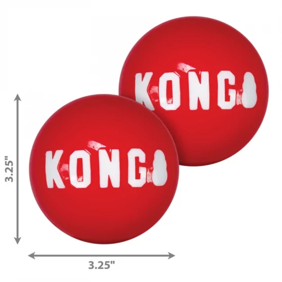 KONG Signature labda kutyajáték L 2db tartós apport labda