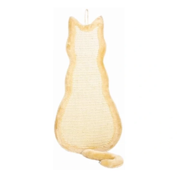 Trixie kaparófa cica 35x69 cm bézs szizál falra szerelhető macskafa plüss fekhellyel