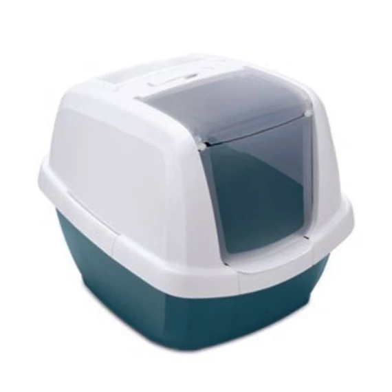 IMAC Maddy zárt macska wc kék XL 65x47,5x47,5 cm fedeles macskaalom