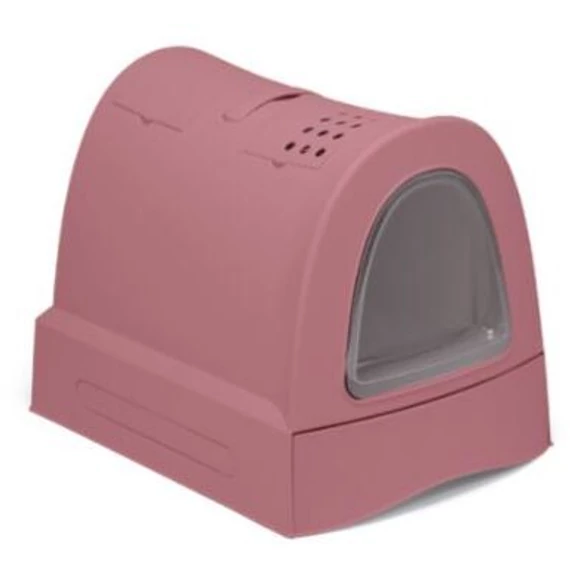 IMAC Zuma fedeles macska wc pink kihúzható tálcás macskaalom 56x40x42,5 cm