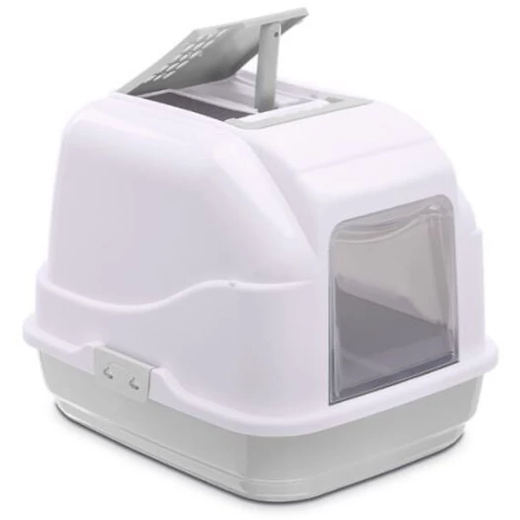 IMAC Easycat fedeles macska wc fehér zárt macskaalom 50x40x40 cm