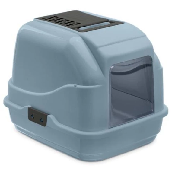 IMAC Easycat fedeles macska wc kék zárt macskaalom 50x40x40 cm