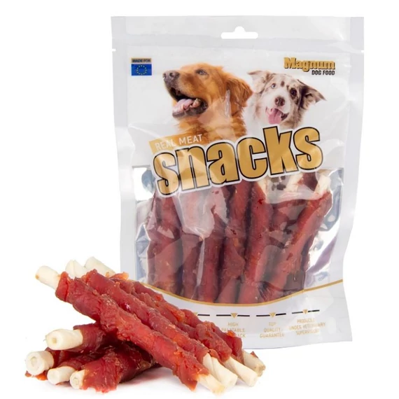 Magnum marhabőr rúd kacsával jutalomfalat kutyáknak 250 g