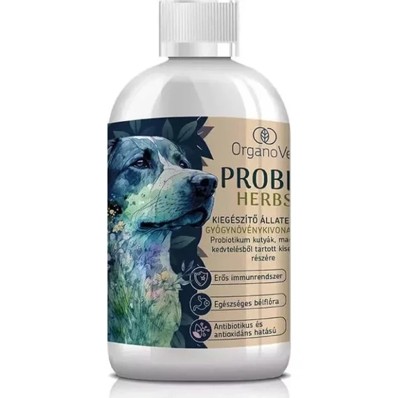 OrganoVet Probio Herbs probiotikum kutyáknak macskáknak 200 ml