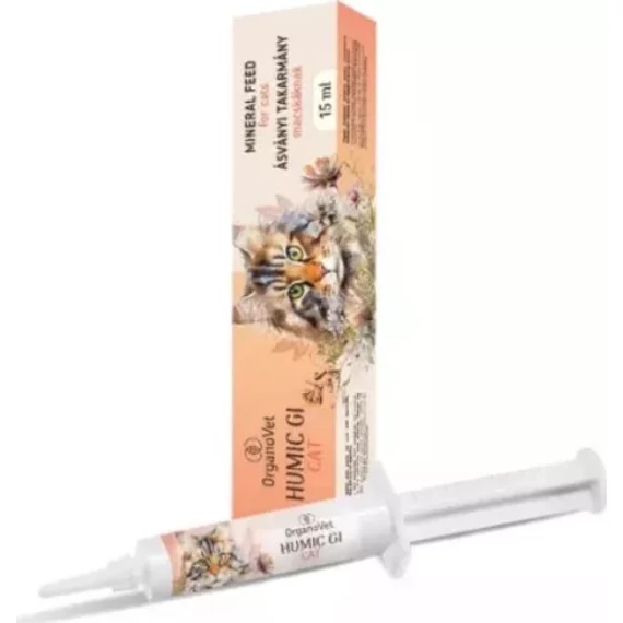 OrganoVet Humic GI Cat paszta macskáknak 15 ml – gyomor-bél támogatás