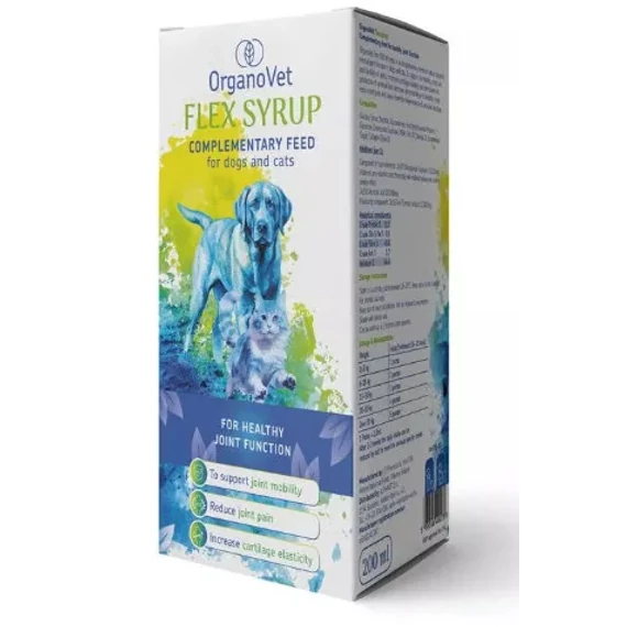 OrganoVet Flex ízületvédő szirup kutyáknak és macskáknak 200 ml