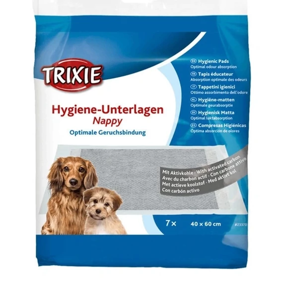 Trixie Helyhez Szoktató Pelenka 7 db 40×60 cm aktív szénnel kölyök és felnőtt kutyáknak