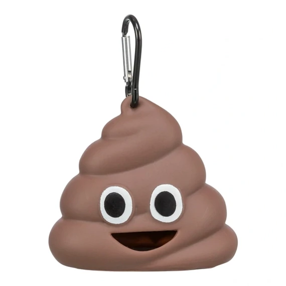 Trixie pórázra csatolható kakizacskó adagoló 8x5 cm barna, 15 db zacskóval