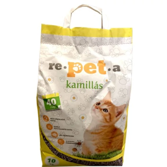 Repeta kamillás macskaalom 10kg csomósodó bentonit 1-4 mm szemcseméret