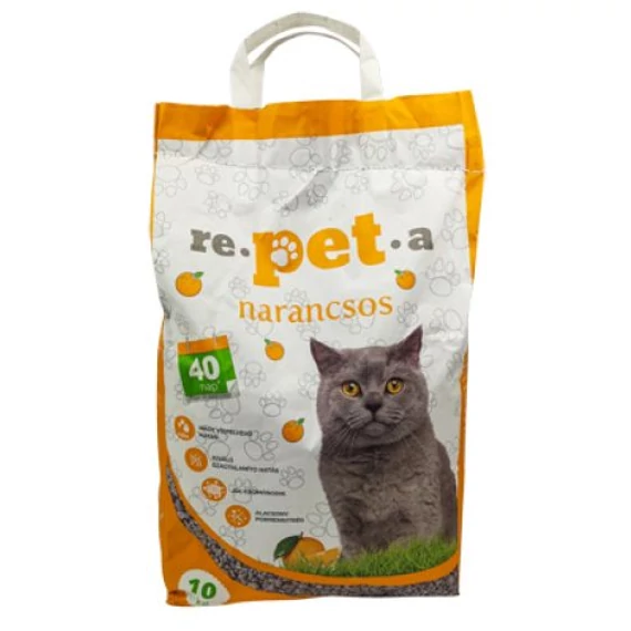 Repeta narancsos macskaalom 5kg csomósodó bentonit 1-4 mm szemcseméret