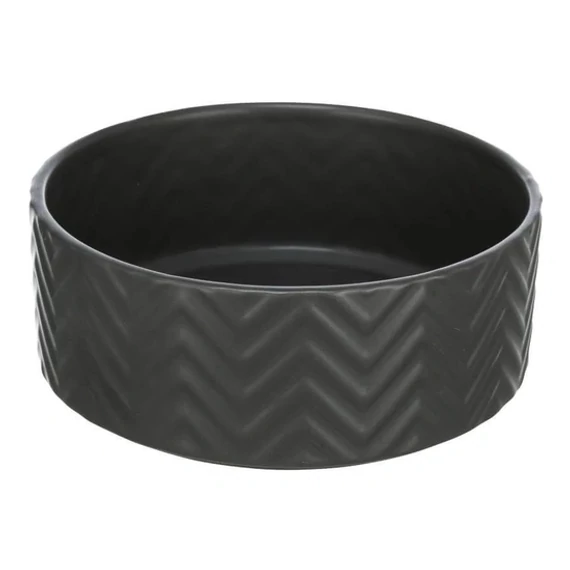 Trixie kerámia tál 0,9L 16cm fekete kutya macska etetőtál