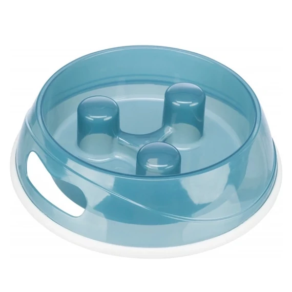 Trixie evéslassító tál 0,9L 23cm habzsolásgátló kutya macska etetőtál