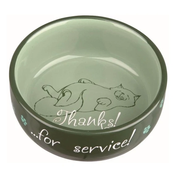 Trixie Thanks For Service kerámia tál 0,3L 11cm kutya macska etetőtál