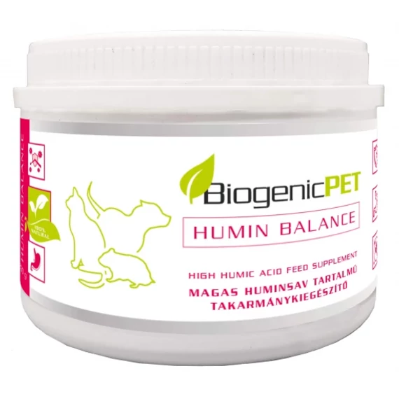 BiogenicPet Humin Balance 250g huminsav por emésztés és immunrendszer támogatására kisállatoknak