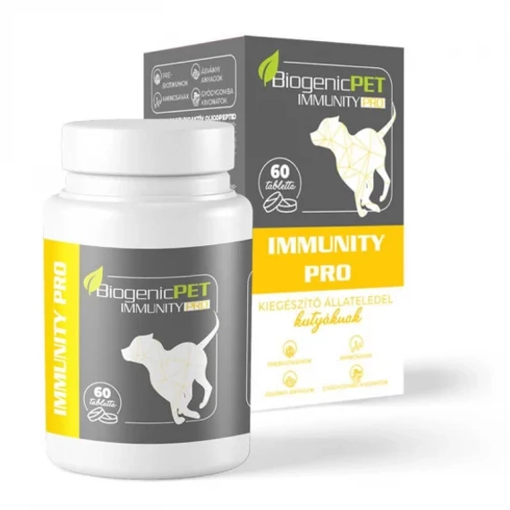 BiogenicPet Immunity Pro 60x kutya immunerősítő tabletta gyógygombákkal és huminsavakkal