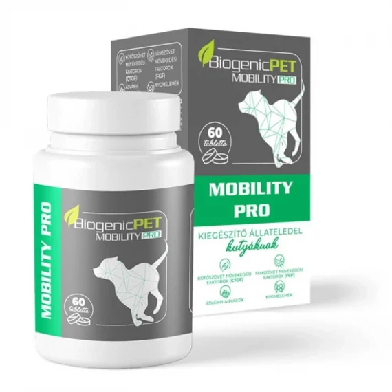 BiogenicPet Mobility Pro 60x kutya ízületvédő tabletta glükózaminnal és MSM-mel