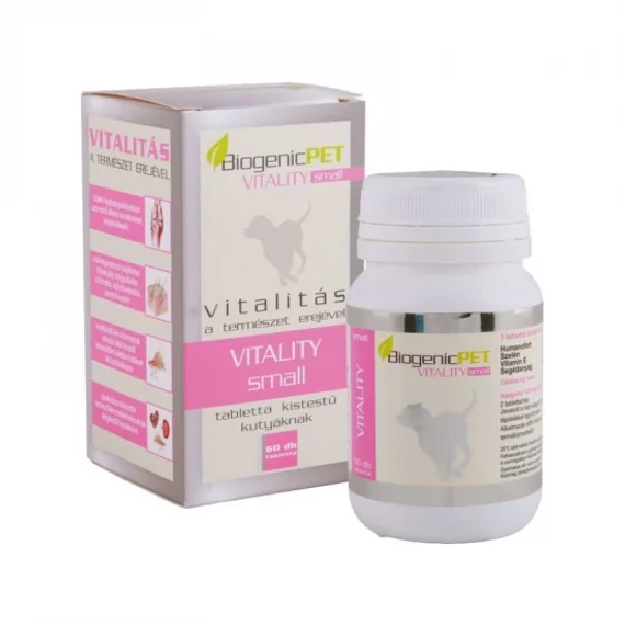 BiogenicPet Vitality Small tabletta kistestű kutyáknak bőr és ízület támogatására
