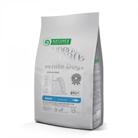 Natures Protection White Dog Herring Small 1,5kg gabonamentes kutyaeledel