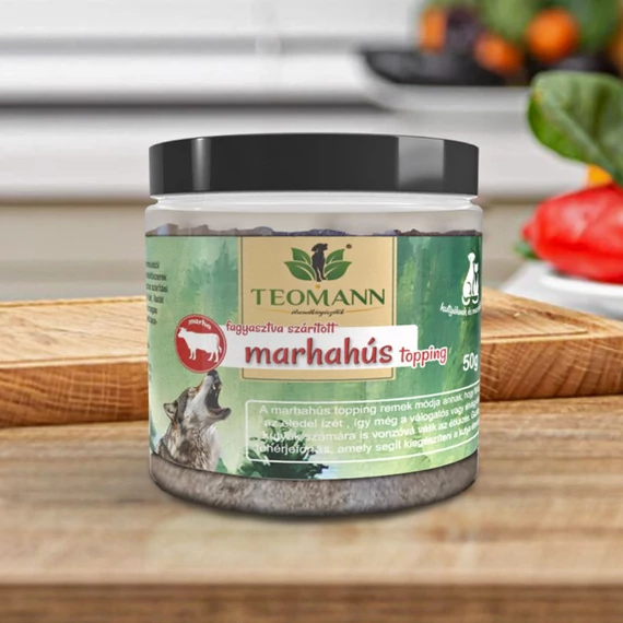 Teomann fagyasztva szárított marhahús topping 50 g kutyáknak