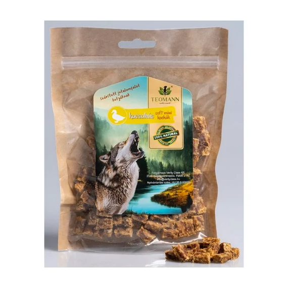 Teomann szárított kacsahús soft mini kockák 250g