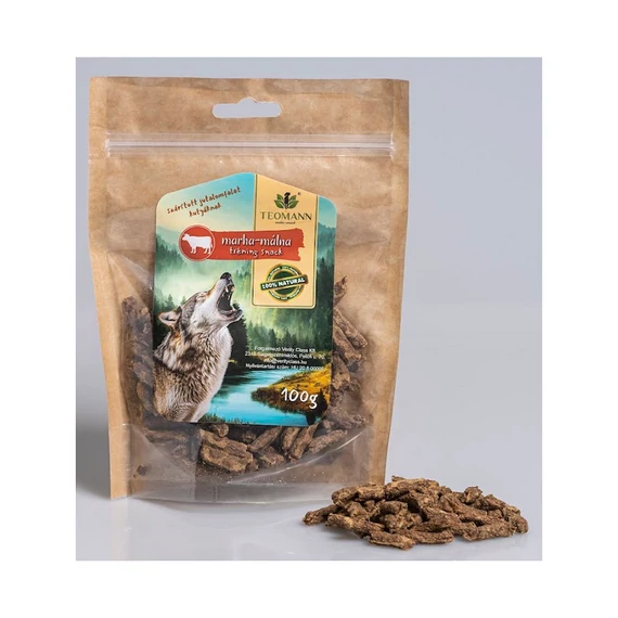 Teomann tréning snack marha málna spenót 100 g kutyáknak