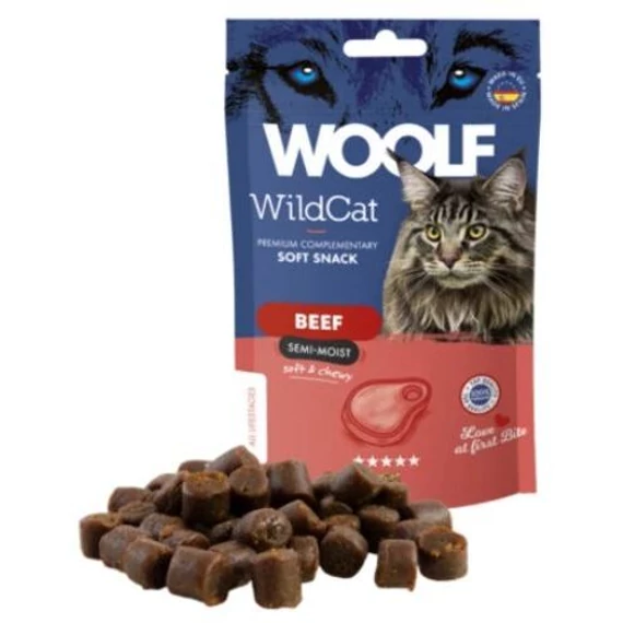 Woolf Wildcat marhás jutalomfalat macskáknak 50 g