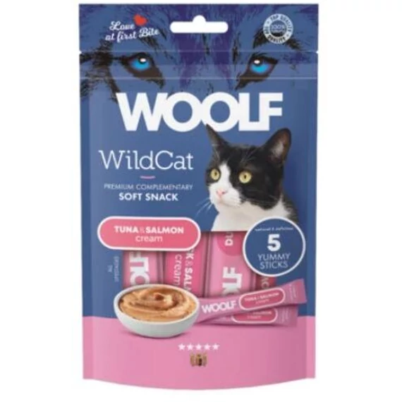 Woolf Wildcat krémsnack tonhal lazac macskáknak 70 g